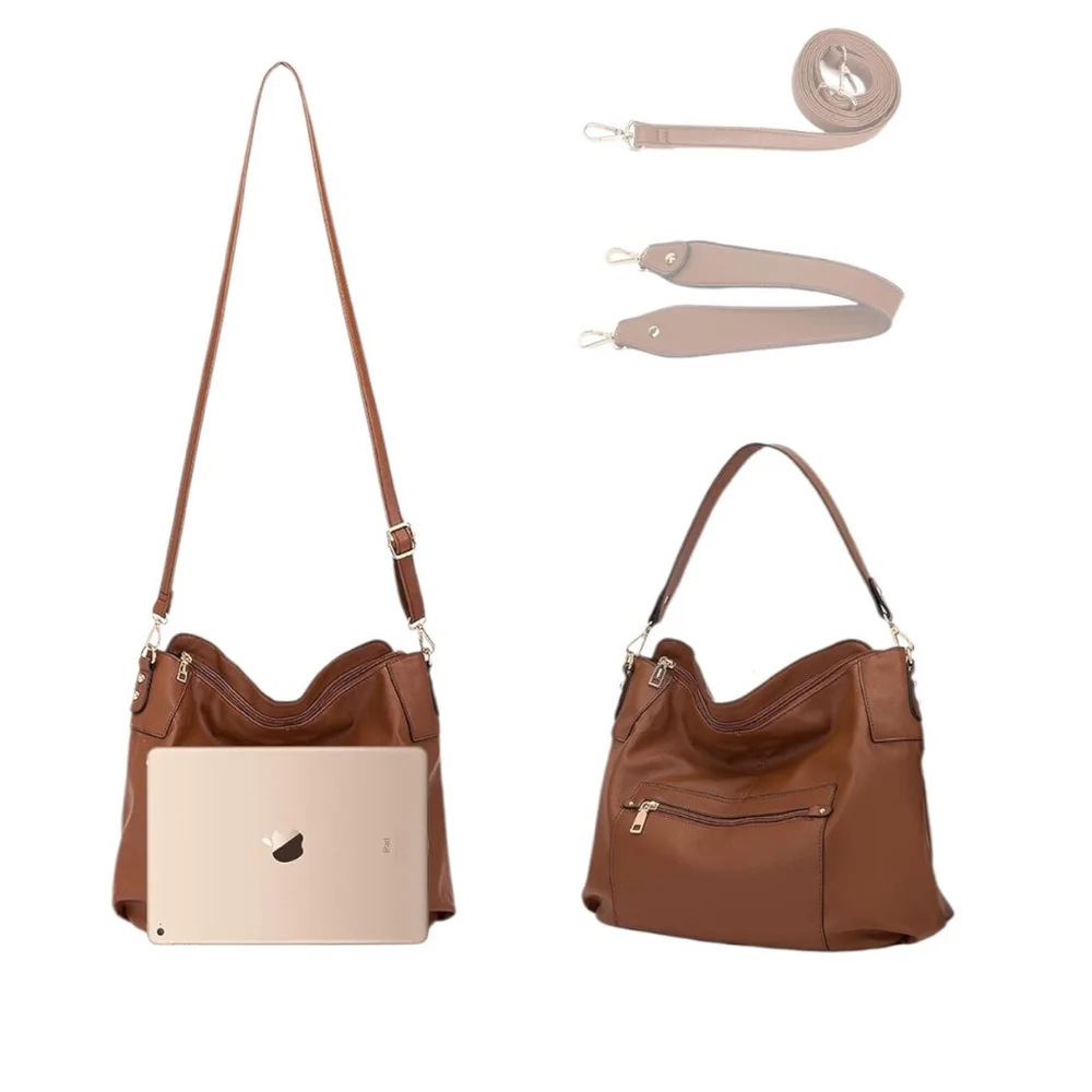 Women's 3-Piece Set Bag One Size Brown